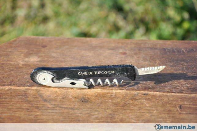 tire bouchon sommelier noir cave vinicole turckheim, Collections, Vins, Enlèvement ou Envoi, Utilisé