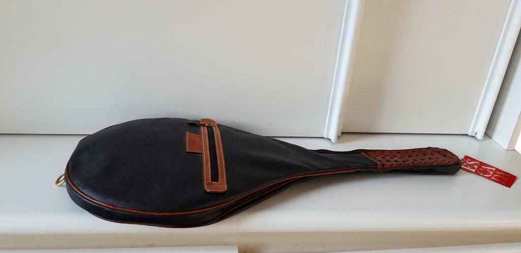 ESCADA Vintage Tennisracket bag in leder jaren 90, Sport en Fitness, Tennis, Ophalen, Zo goed als nieuw