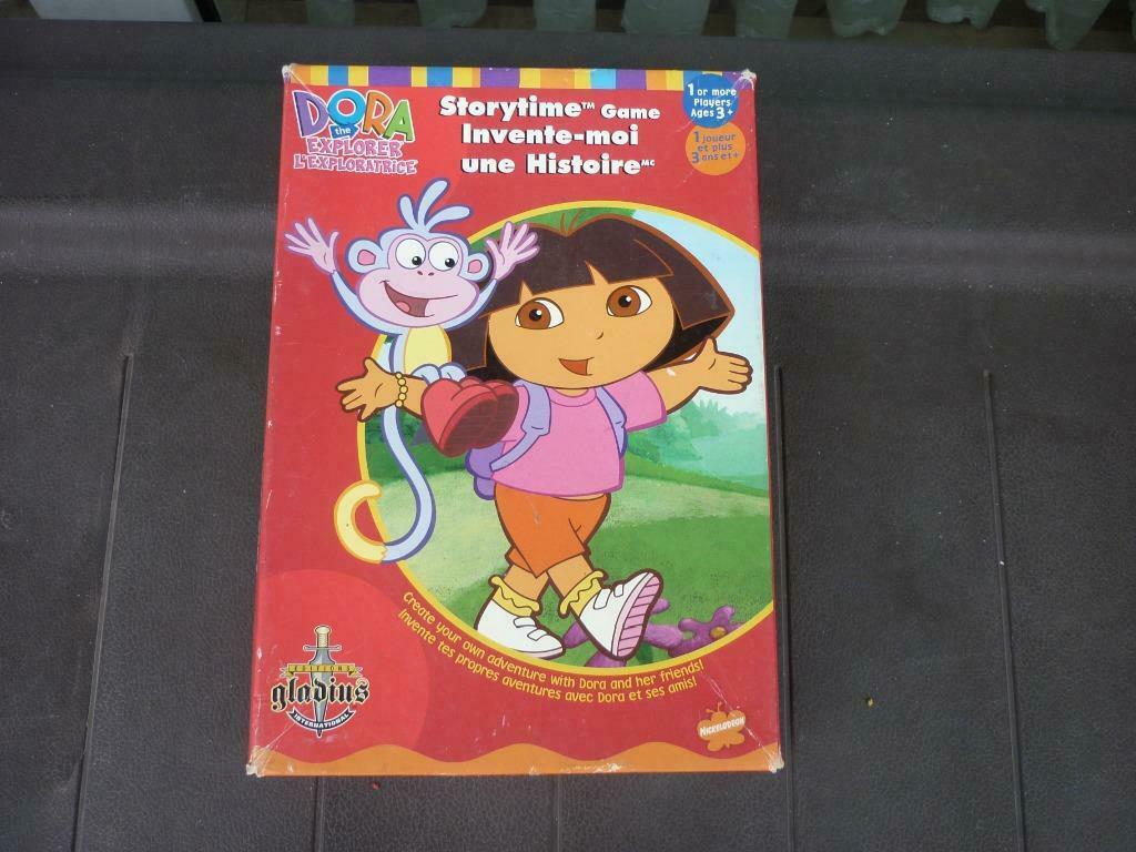 Jeu enfant - Invente -moi une histoire - Dora l'exploratrice, Trois ou quatre joueurs, Enlèvement ou Envoi, Utilisé