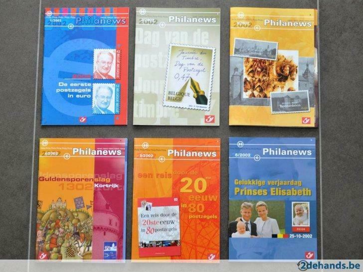 Philanews - Postzegel Magazine - Jaargang 2002, Postzegels en Munten, Postzegels | Europa | België, Ophalen of Verzenden
