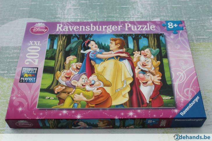 puzzel sneeuwwitje en de zeven dwergen, Kinderen en Baby's, Ophalen, Gebruikt