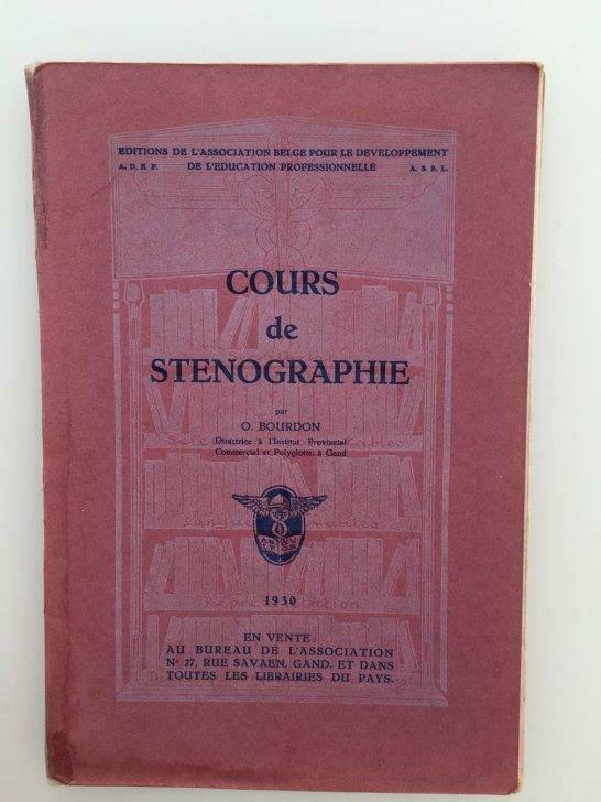 Cours de sténographie par O. Bourdon - 1930, Utilisé