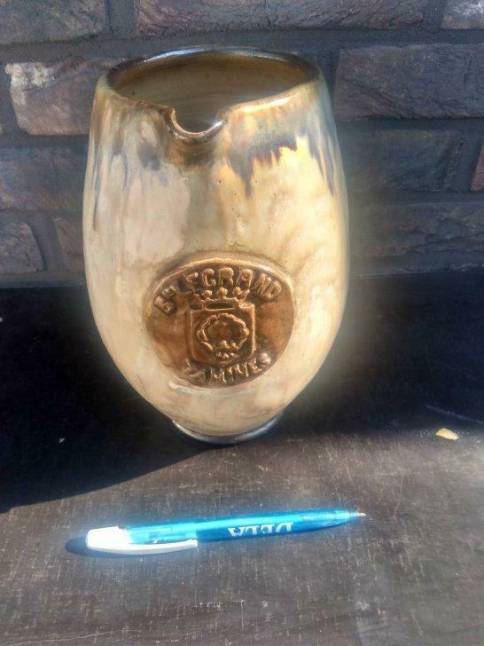 Oude bierkruik Bie Legrand Tamines / Brasserie Legrand, Verzamelen, Biermerken, Ophalen of Verzenden, Gebruikt