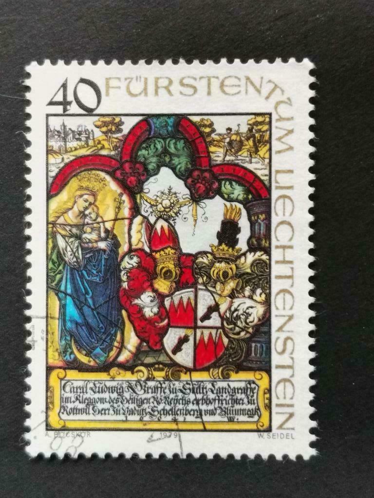 Liechtenstein 1979, Postzegels en Munten, Verzenden, Gestempeld