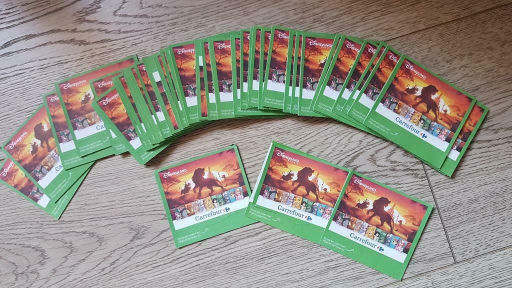 Sticker Disneyland Paris Carrefour - Le Roi Lion, Enlèvement ou Envoi, Le Roi Lion ou Le Livre de la Jungle, Comme neuf, Image ou Affiche
