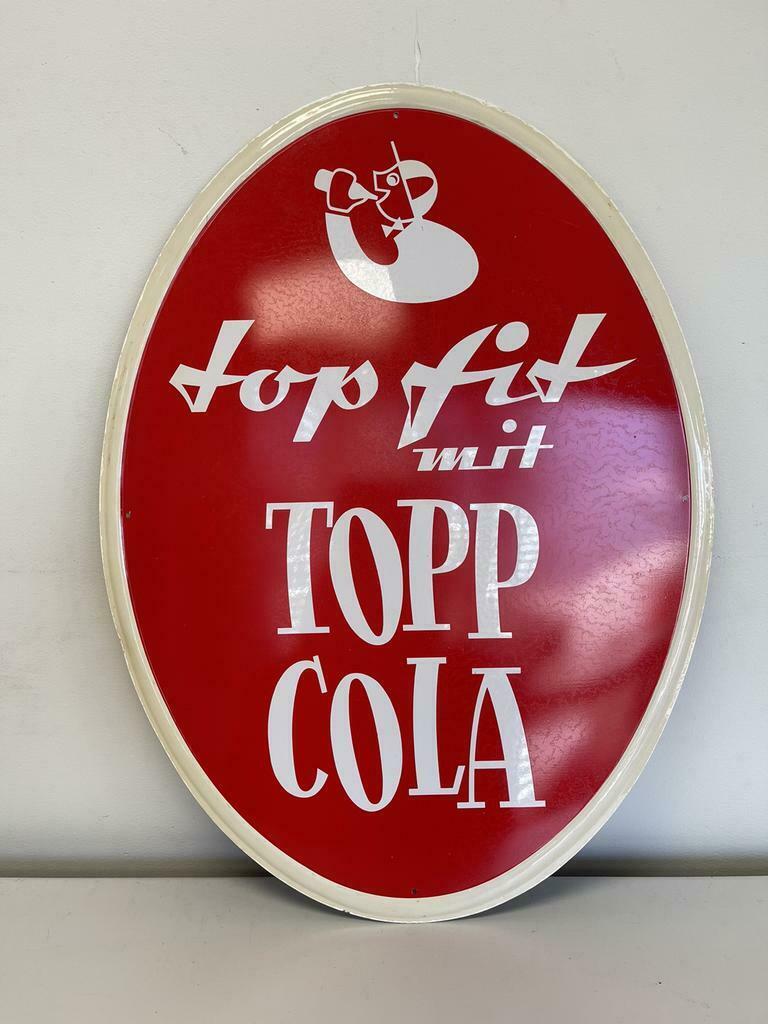 TOPP Cola oud reclamebord, Ophalen of Verzenden, Gebruikt, Reclamebord