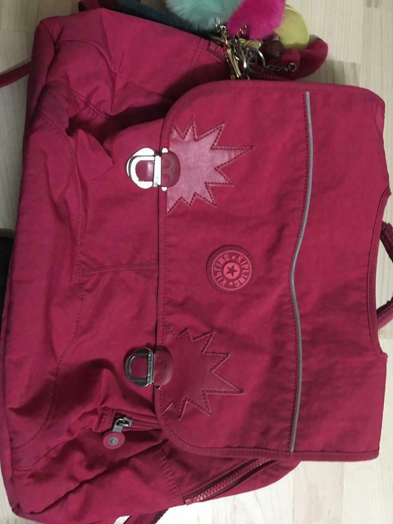 Iniko kipling boekentas en pennenzak, Ophalen of Verzenden, Roze, Aktetas of Boekentas