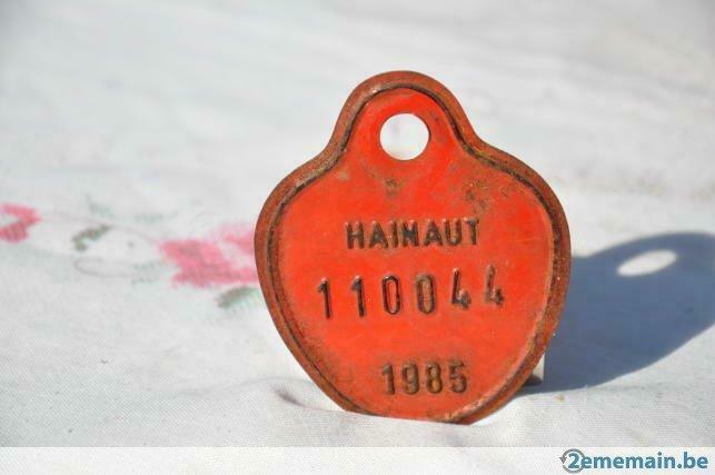 plaque taxe de velo 1985, Ophalen of Verzenden, Gebruikt