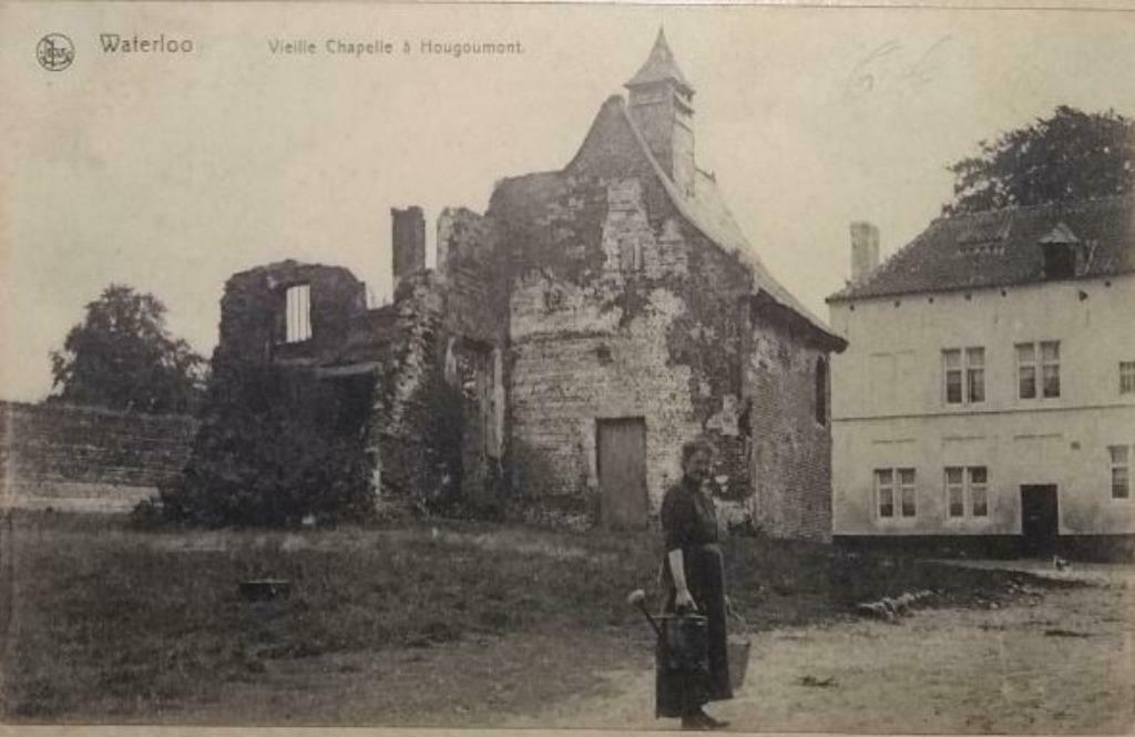 Carte postale Waterloo Vieille Chapelle à Hougoumont, Collections, Cartes postales | Belgique, Enlèvement ou Envoi, Avant 1920