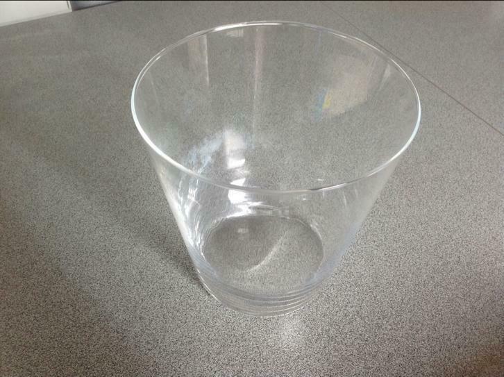 Glazen cachepot om knollen te laten groeien vb hyacint end.., Ophalen, Glas