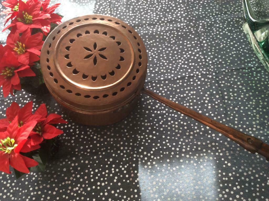 Antieke bedpan, Ophalen, Koper