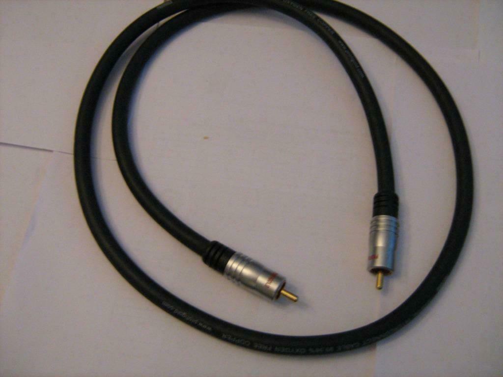 PROFIGOLD DIGITAL INTERCONNECT KABEL - 1.00 METER, Audio, Tv en Foto, Audiokabels en Televisiekabels, Ophalen of Verzenden, Zo goed als nieuw