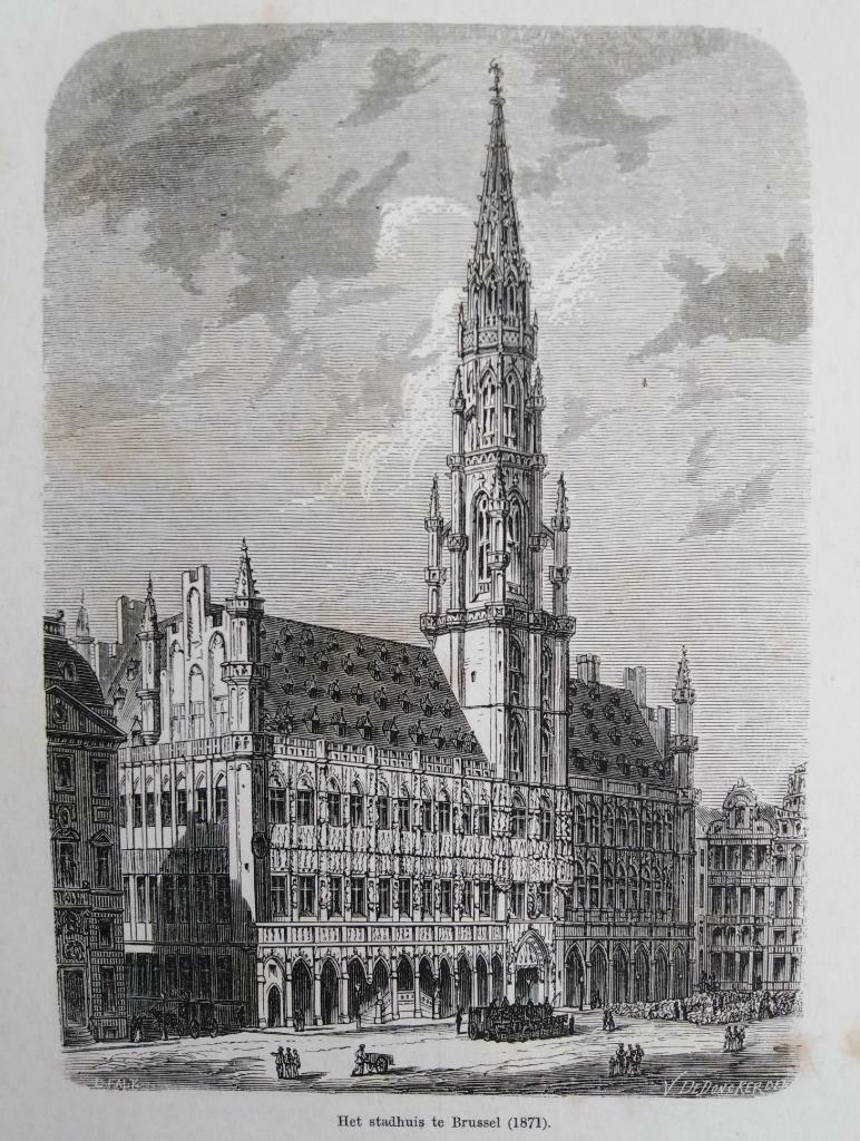 1871 - Bruxelles / Brussel - maison de ville, Enlèvement ou Envoi