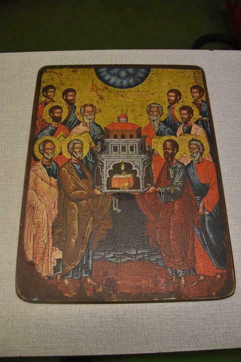 icône les douze apôtres, Enlèvement ou Envoi