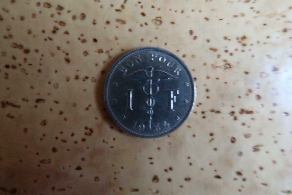 Munten : Koning Albert I – Goed voor 1 Frank, Ophalen of Verzenden, Losse munt