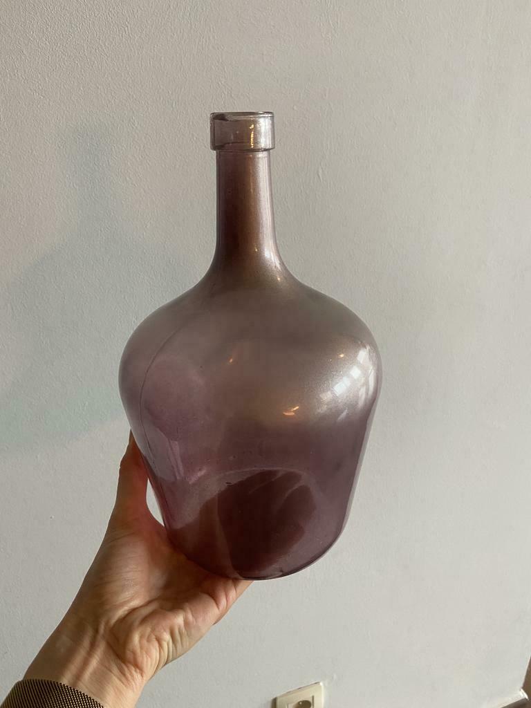 Vaas of kruik licht paars doorschijnend (als nieuw), Ophalen of Verzenden