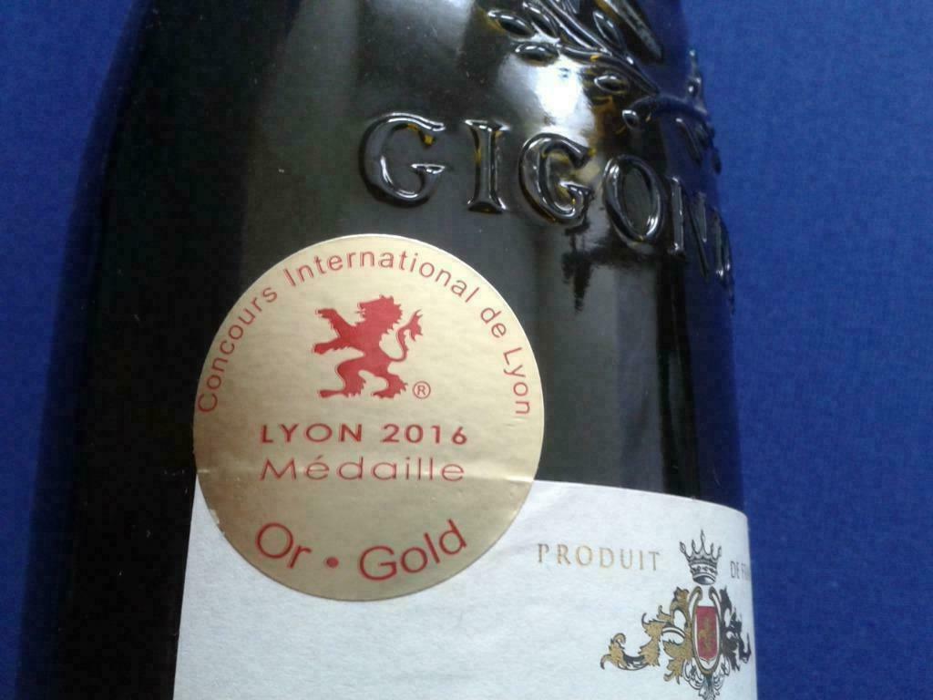 Lege fles wijn GIGONDAS, Ophalen of Verzenden, Gebruikt