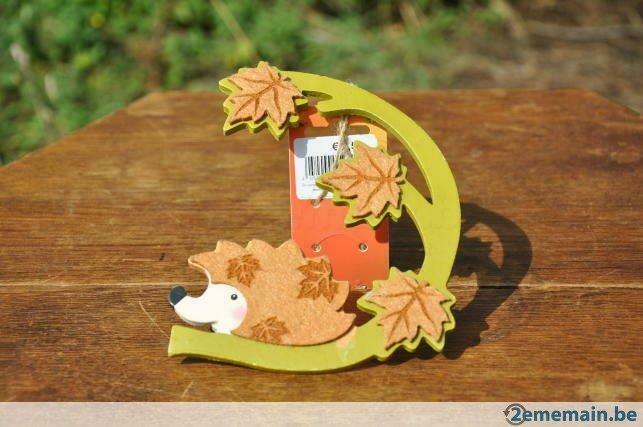 decoration murale bois et feutrine hérisson, Maison & Meubles, Enlèvement ou Envoi, Neuf