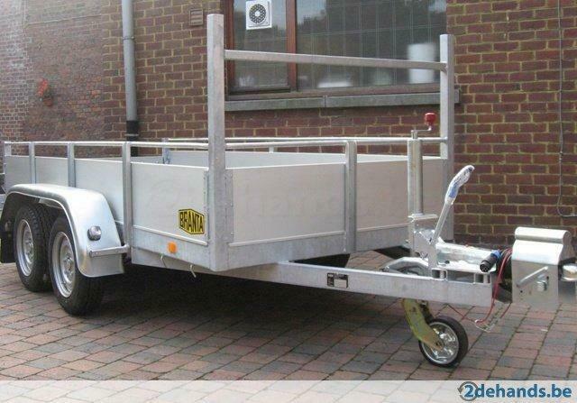 Nieuwe geremde bakaanhangwagen 2,6 x 1,3m te 9300 Aalst, Enlèvement, Neuf