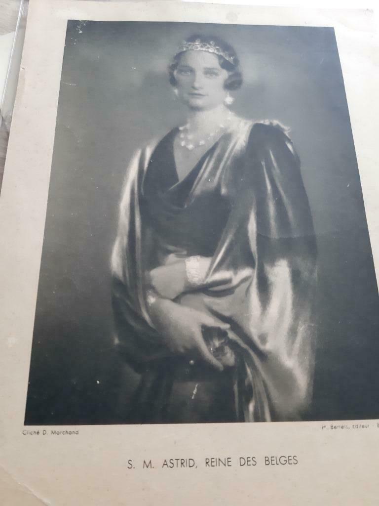S.M. Astrid Reine des Belges, Collections, Enlèvement, Utilisé, Carte, Photo ou Gravure