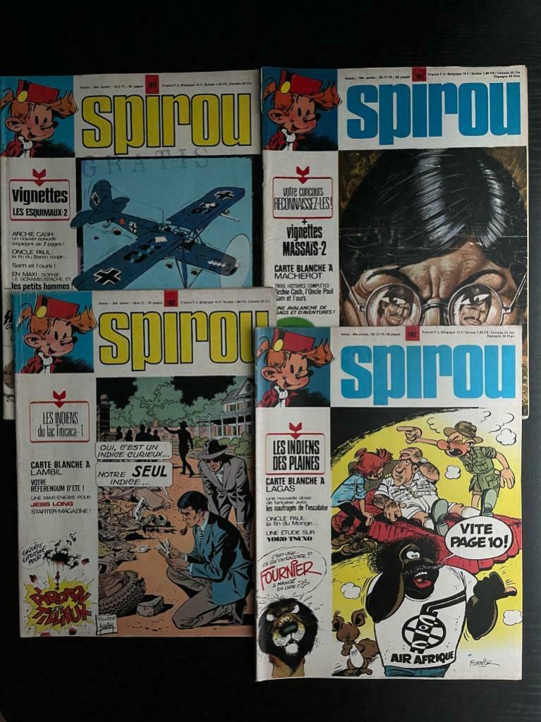 7 Tijdschriften Spirou jrg 36-37, Collections, Enlèvement ou Envoi, 1960 à 1980, Journal ou Magazine