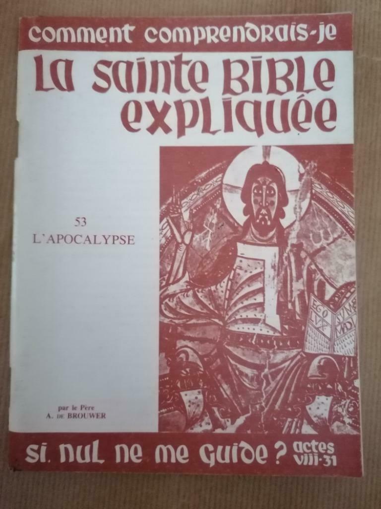 La Sainte Bible Expliquée 53 L'Apocalypse actes VIII-31, Livres, Enlèvement ou Envoi