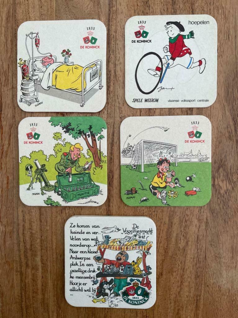 Bierviltjes - DE KONINCK CARTOON, Verzamelen, Biermerken, Ophalen of Verzenden, Gebruikt, Viltje(s), De Koninck