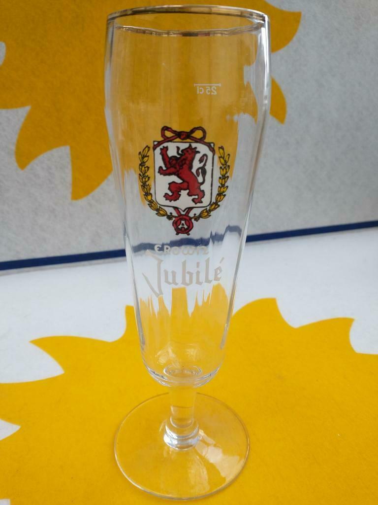 Bier glas crown jubile 25 cl met facetten, Verzamelen, Biermerken, Ophalen of Verzenden, Zo goed als nieuw, Glas of Glazen, Overige merken
