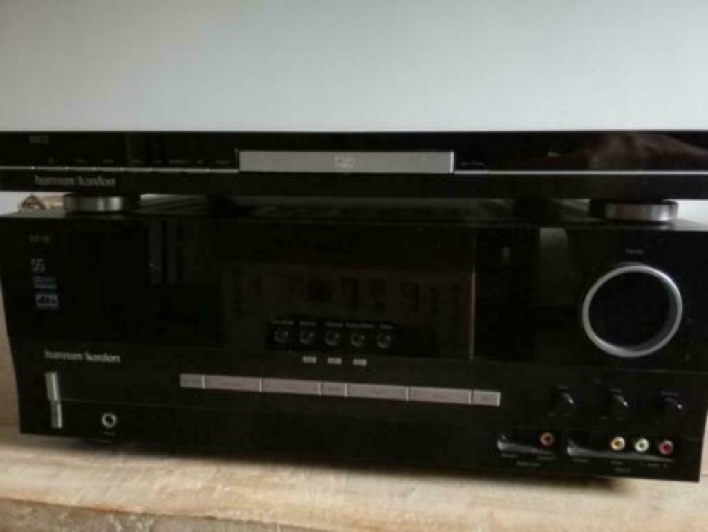 Versterker en DVD/Cd- speler van Harman Cardon, Audio, Tv en Foto, Versterkers en Ontvangers, Zo goed als nieuw, Stereo, 120 watt of meer