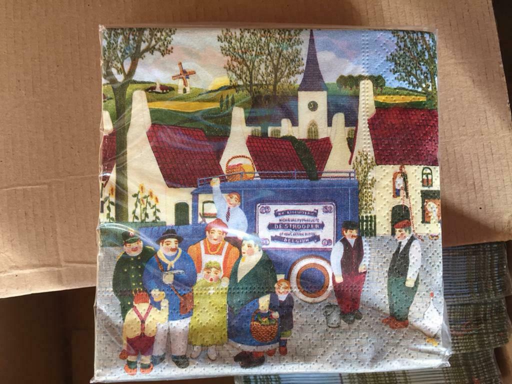 Jules Destrooper - service papier - 125x125 m - ensemble de, Collections, Enlèvement ou Envoi, Neuf, Ustensile