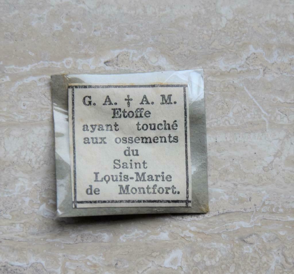 relikwie    H. Louis marie de Montfort, Verzamelen, Religie, Verzenden, Gebruikt, Overige typen, Christendom | Katholiek