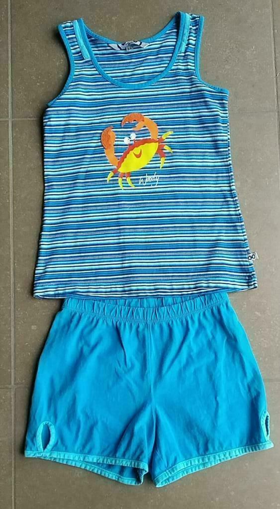 toffe zomerpyama van Woody maat 8 jaar, Kinderen en Baby's, Ophalen of Verzenden, Zo goed als nieuw, Woody, Nacht- of Onderkleding
