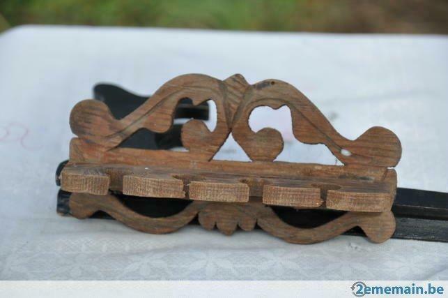 porte pipe en bois pliable, Antiquités & Art, Antiquités | Accessoires de maison, Enlèvement ou Envoi