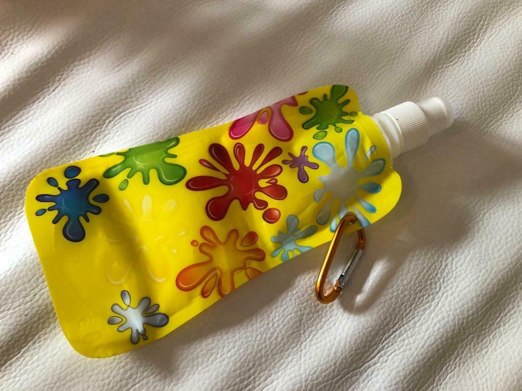 Gourde pliable en plastique sans bpa avec mousqueton : neuf, Maison & Meubles, Cuisine| Tupperware, Enlèvement ou Envoi, Neuf