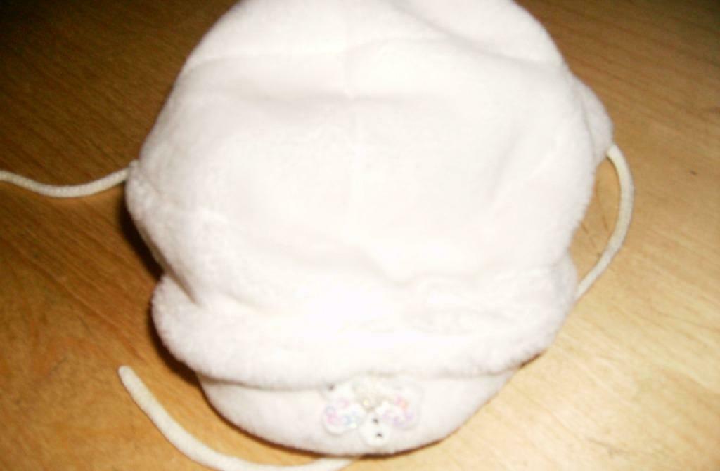 witte wollen muts  en wantjes mt 50, Kinderen en Baby's, Ophalen of Verzenden, Gebruikt, Meisje, Setje