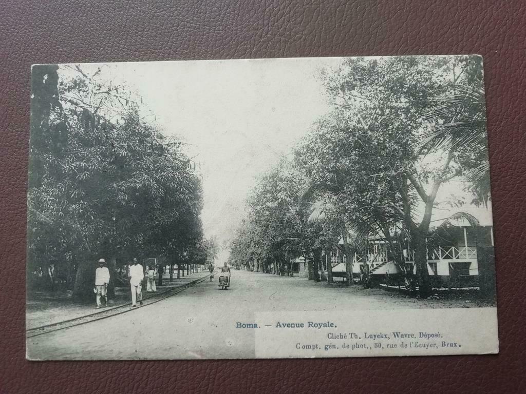 Postkaart Belgisch Congo 1907. Boma Avenue Royale, Verzamelen, Ophalen of Verzenden