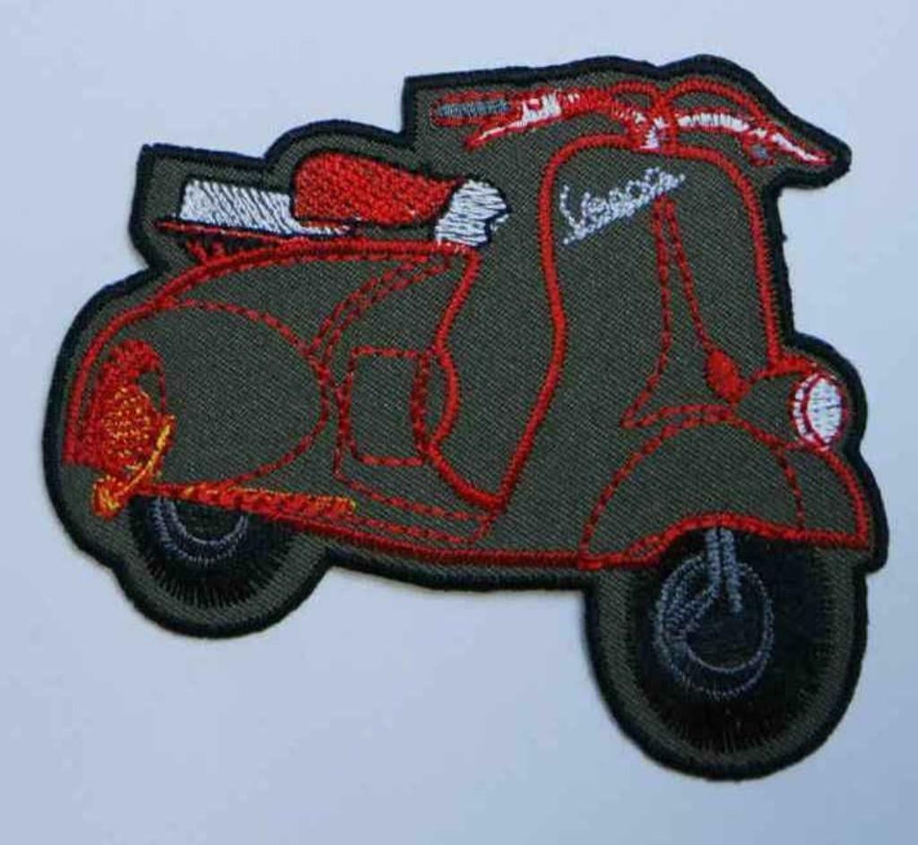 Ecusson brodé scooter VESPA F208, Enlèvement, Neuf