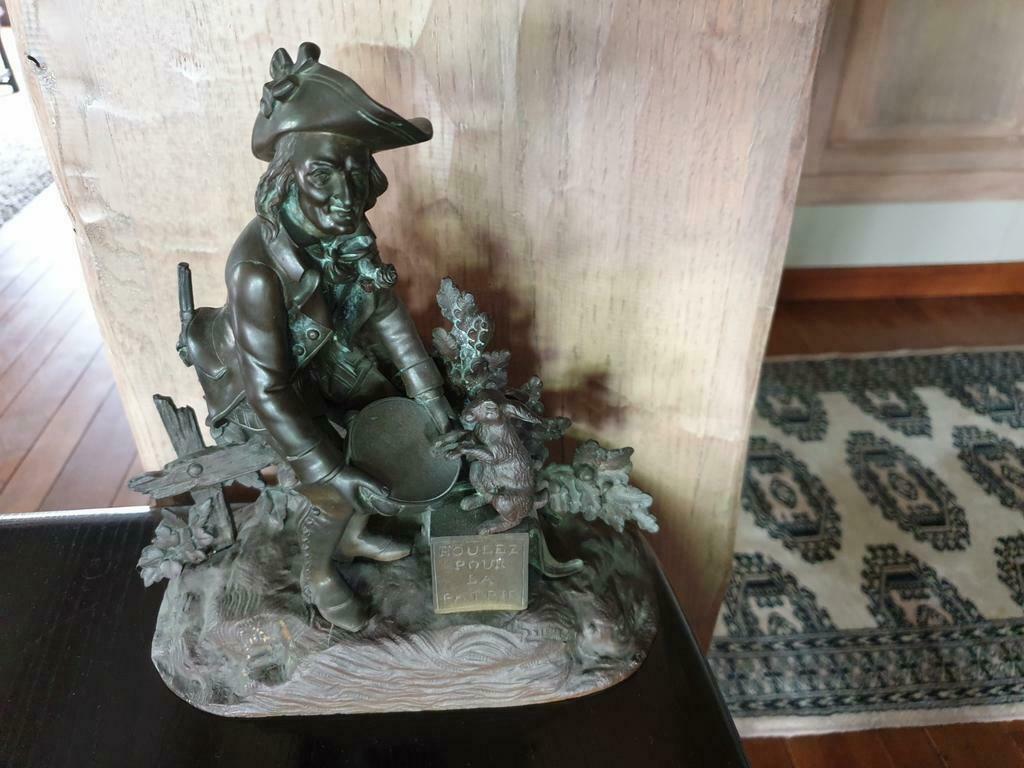 beeld van jager hoogte 24 cm zamak, Enlèvement