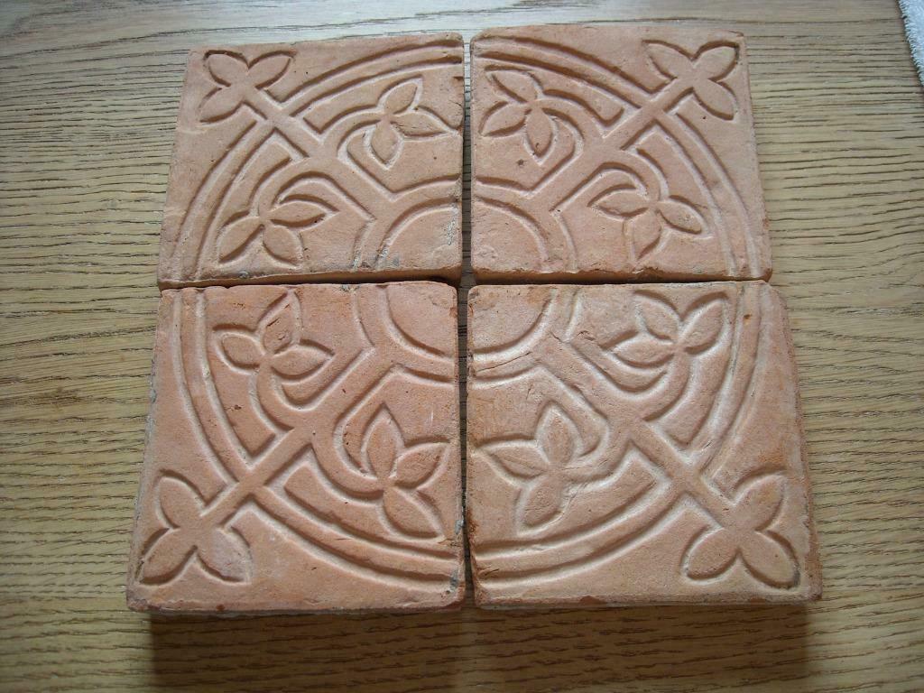 Antieke Terra-cotta tegels  17-18de eeuw, Antiek en Kunst, Ophalen