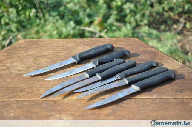 7 couteaux a steak différent, Enlèvement ou Envoi, Utilisé