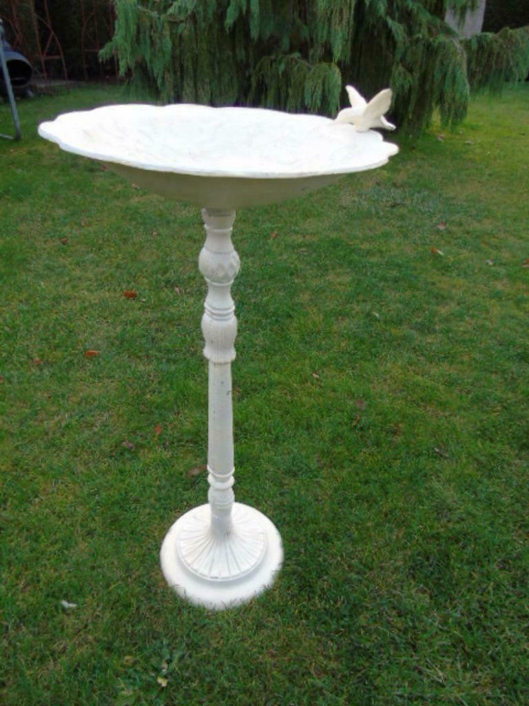 bain d oiseau en fonte pat blanc , nouveau ,modèle haut !, Jardin & Terrasse, Enlèvement ou Envoi, Neuf
