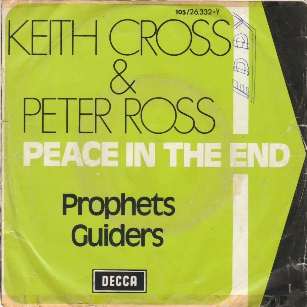 45T: Keith Cross & Peter Ross: Peace in the end: ProgRock, Cd's en Dvd's, Vinyl Singles, Gebruikt, Single, Rock en Metal, 7 inch