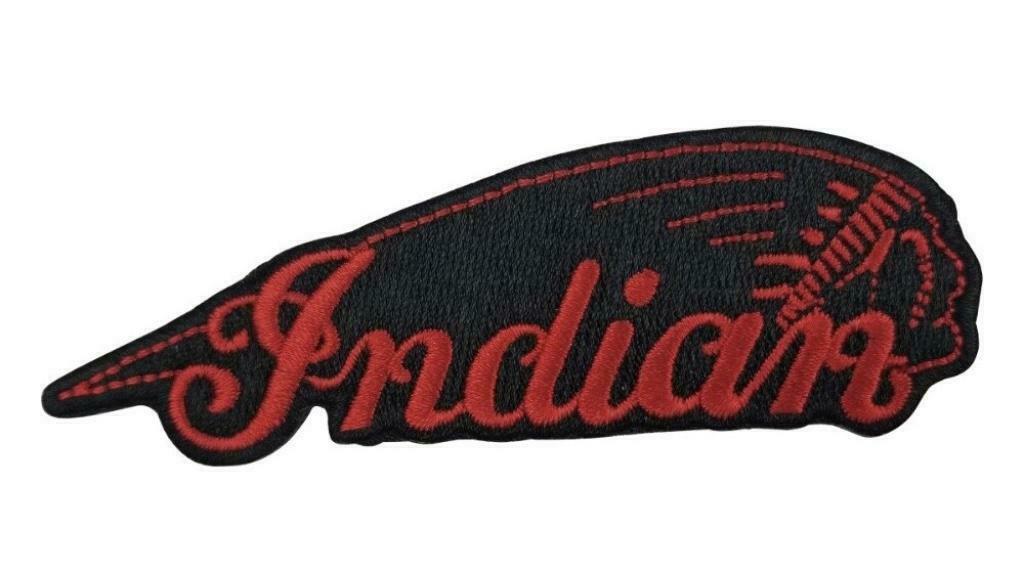 Patch biker Indian Motorcycle - 101 x 33 mm, Ophalen of Verzenden, Nieuw zonder kaartje, Overige typen