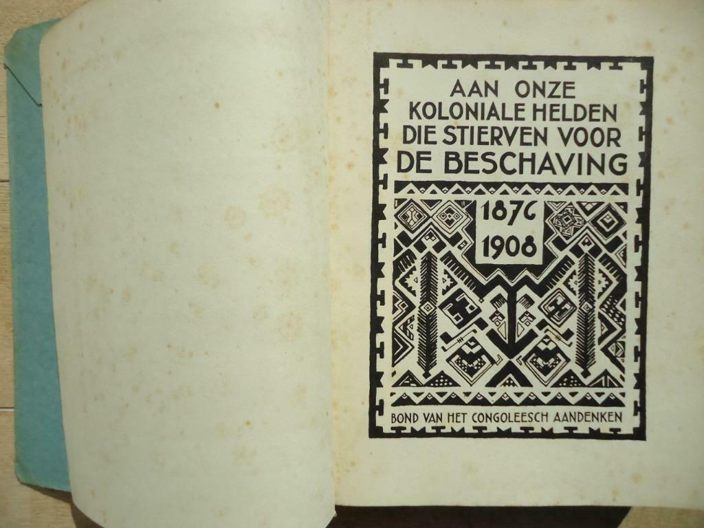 Aan onze koloniale helden die stierven voor beschaving CONGO, Enlèvement ou Envoi