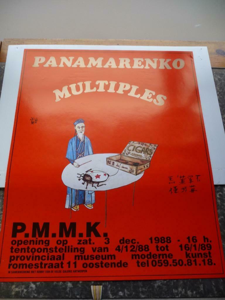 PANAMARENKO - MOOIE AFFICHE "MULTIPLES", Antiek en Kunst, Ophalen of Verzenden
