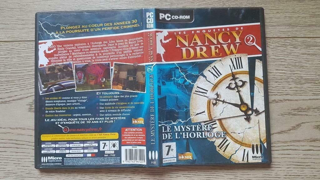 Les enquêtes de Nancy Drew 2 - Le mystère de l'Horloge, Consoles de jeu & Jeux vidéo, Enlèvement ou Envoi, Utilisé, À partir de 7 ans