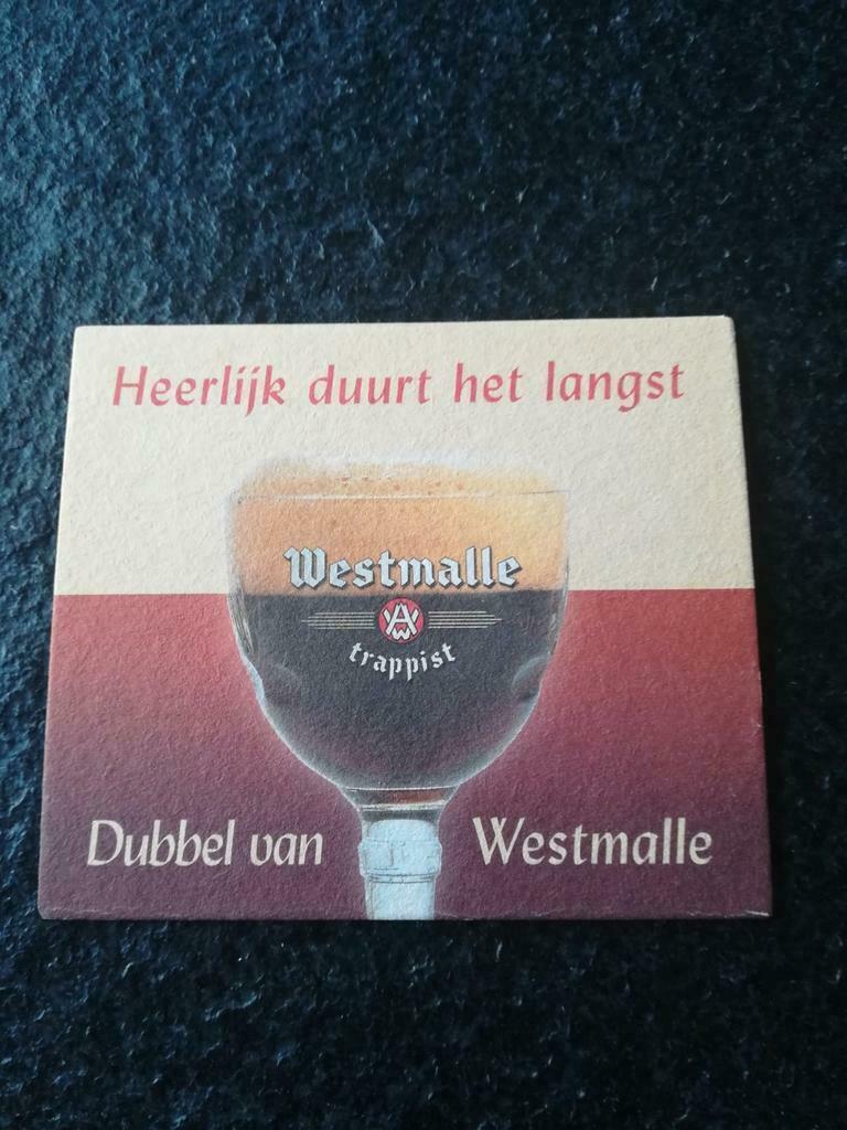 Westmalle bierviltje, Ophalen of Verzenden, Zo goed als nieuw