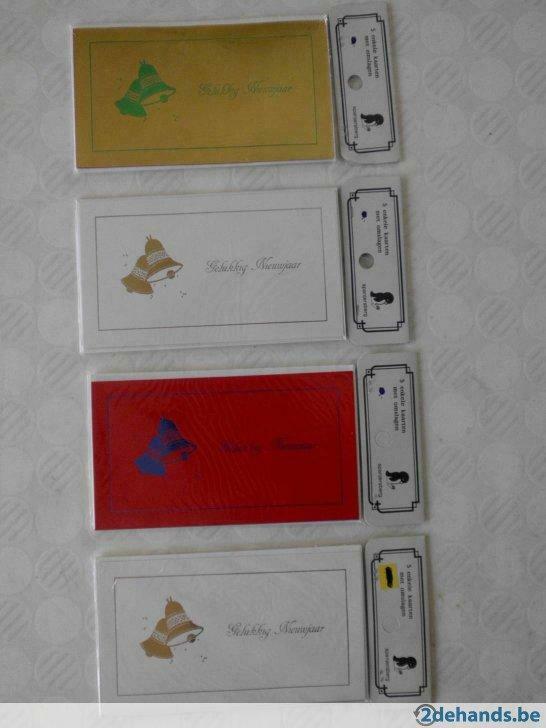 Kerstkaarten Klokken - 5 kaarten+omslag/pakje (prijs/pakje), Ophalen of Verzenden, Nieuw