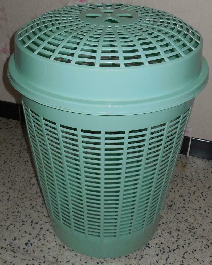 Corbeille à linge, Rond, Comme neuf, Synthétique, Enlèvement