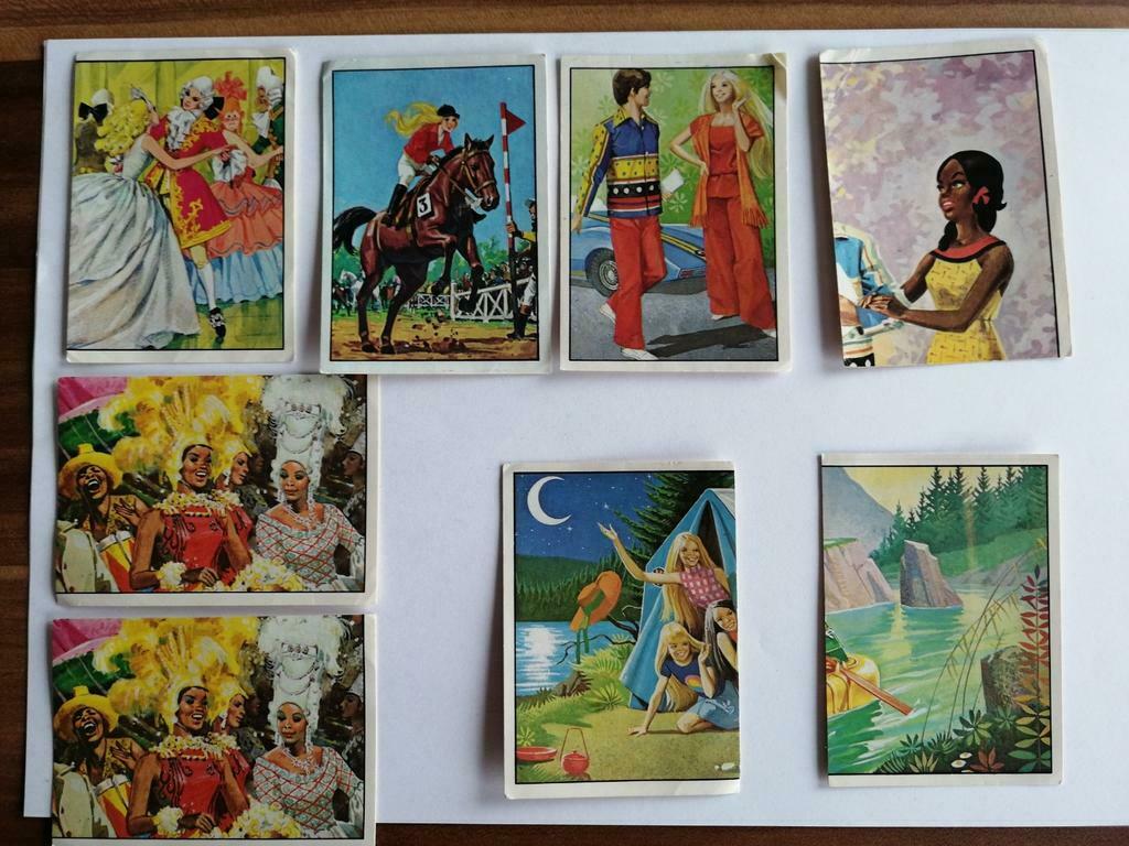 8 Panini stickers " BARBIE PARADE " Mattel, Ophalen of Verzenden, Zo goed als nieuw, Strip of Tekenfilm